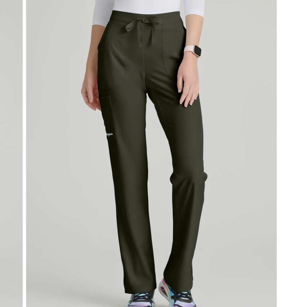 Women’s Skechers Olive Drawstring Scrub Pants Sz MP NWT